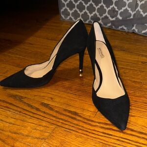 NEW Michael Kors Black Suede Heels